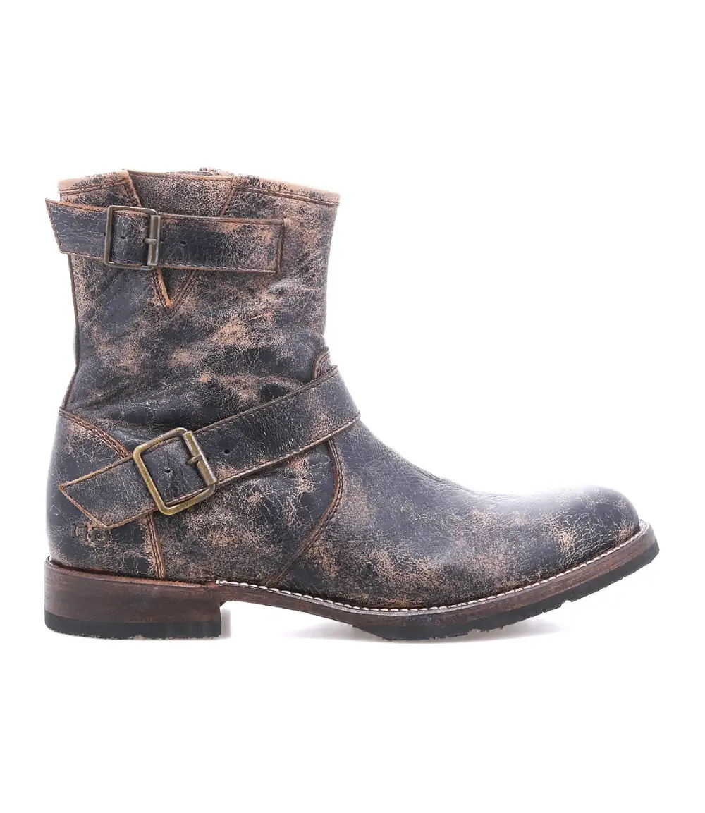 Buckled Streamlined Moto Boots