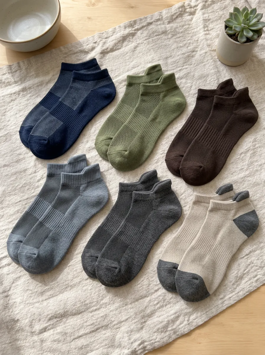 Men's Heritage Mesh Breathable Ankle Socks Set