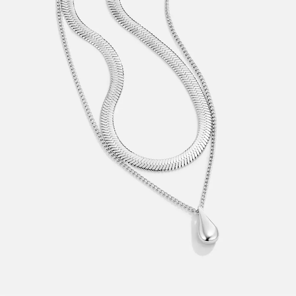 Layered Teardrop Necklace