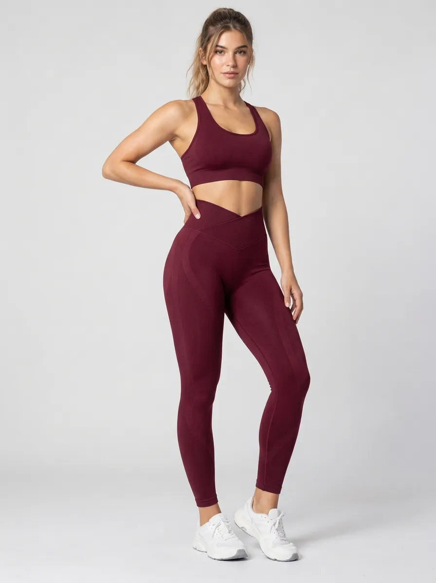 Women's V-Waist Seamless Fitness Leggings
