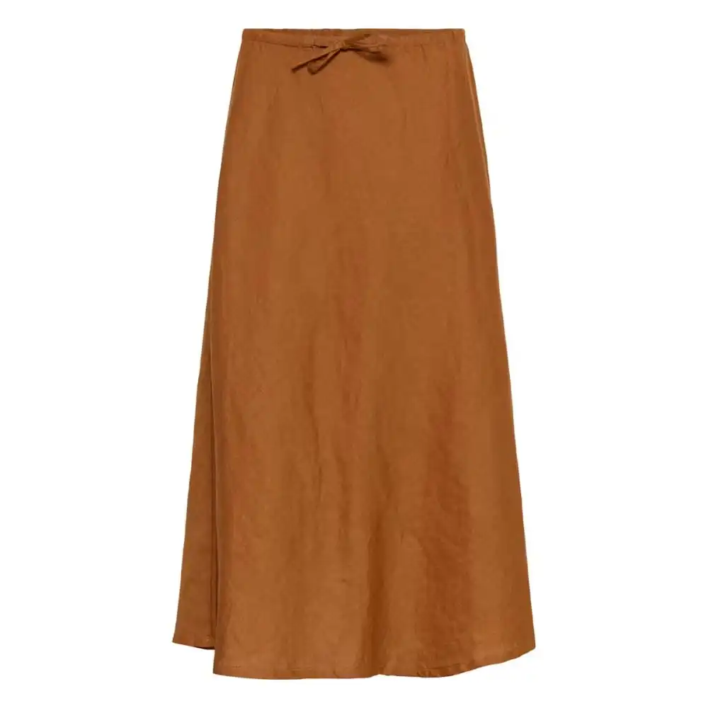 Tie Waist Sheer Midi Skirt