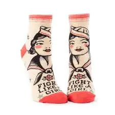 Women's Fight Like A Girl Ankle Socks