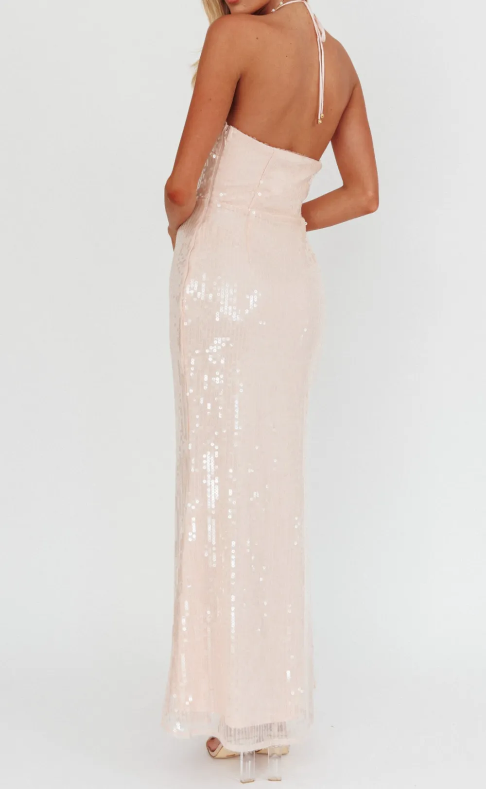 Modern Halter Maxi Dress
