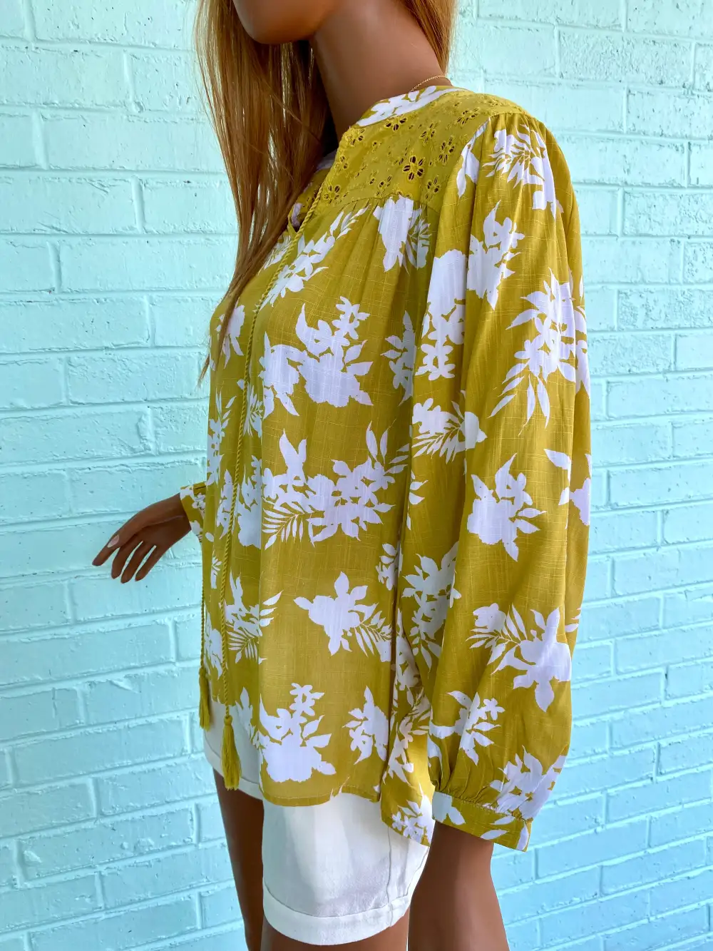 Relaxed Tassel Blouse