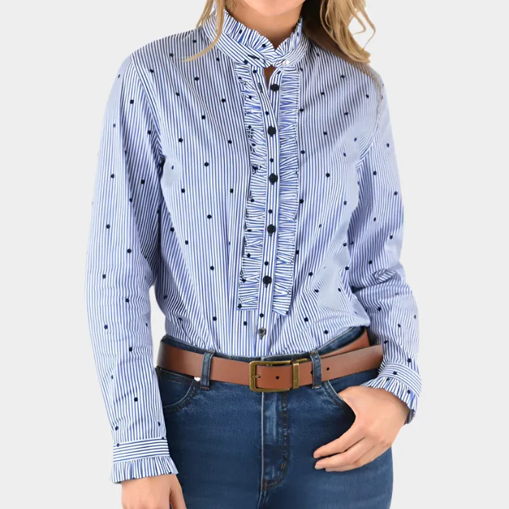 Women's Frill Long Sleeve Shirt