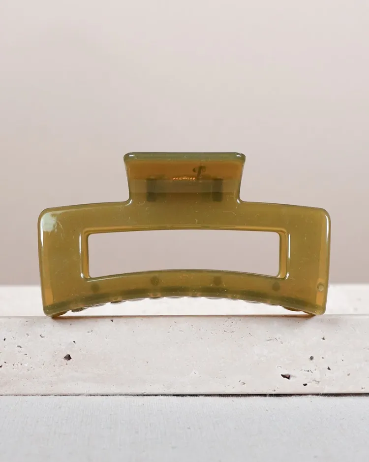 Clean-Line Transparent Hair Clip
