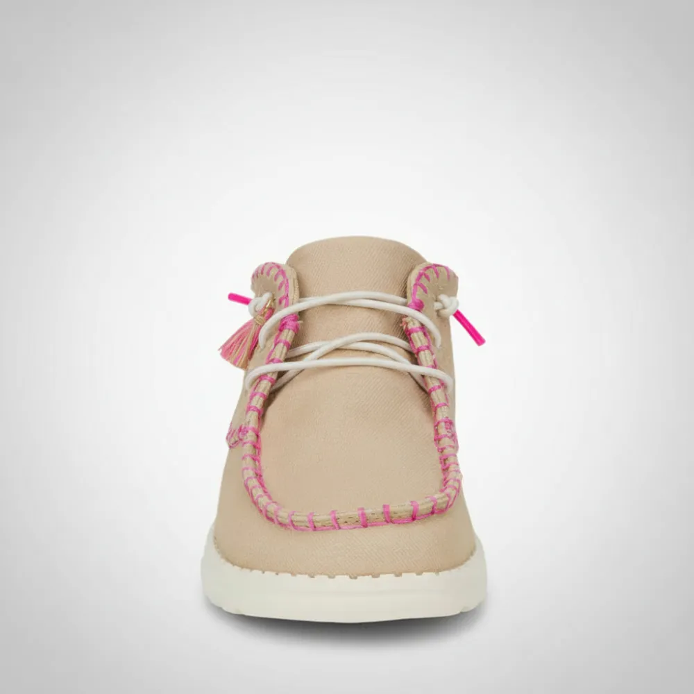 Mid Perf Canvas Casual Chukka Shoes For Women