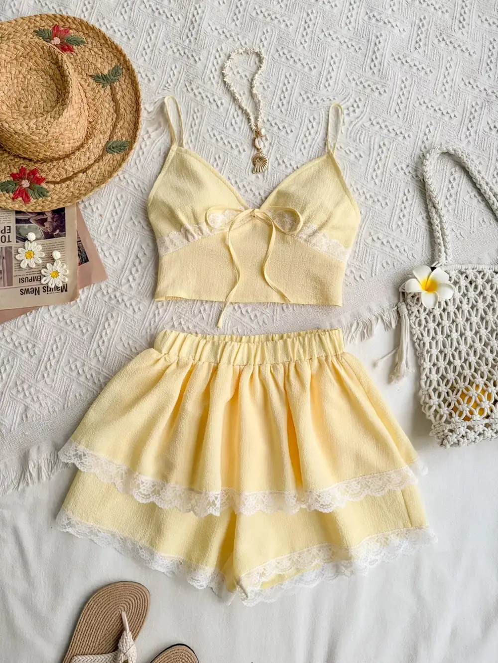 Smocked Cami and Skirt Set