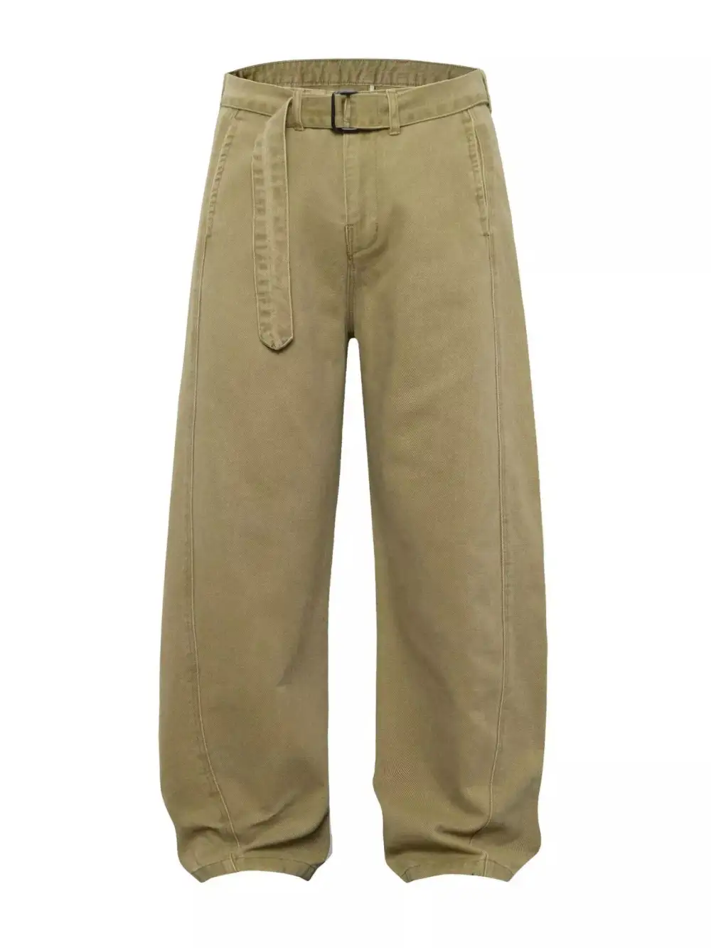 Men's Belted Wide Leg Cargo Pants