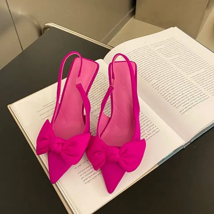 Bow Detail Stiletto Sandals
