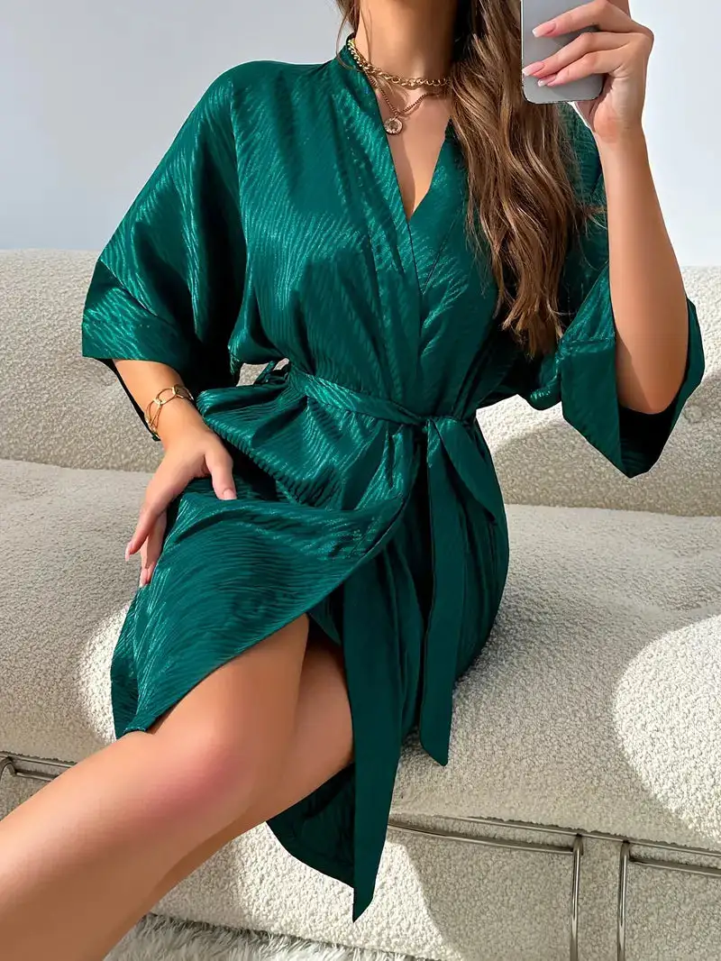 Smooth Satin Lounge Robe