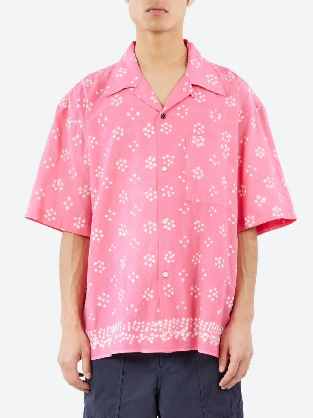 Men's Oversized Fit Chest Pocket Shirt