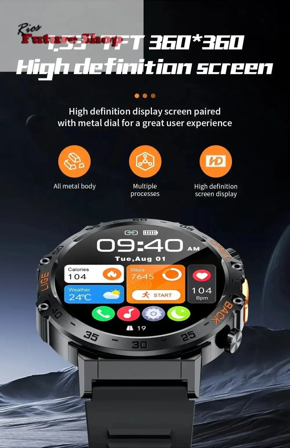 2024 New Smart Watch Men Style