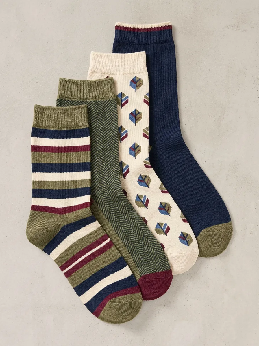 Women's Four Pair Casual Socks