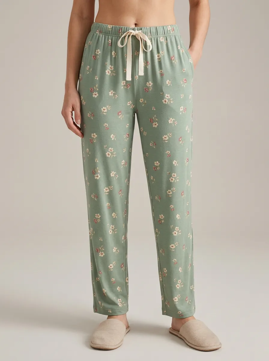 Easygoing Floral Printed Sleep Pants