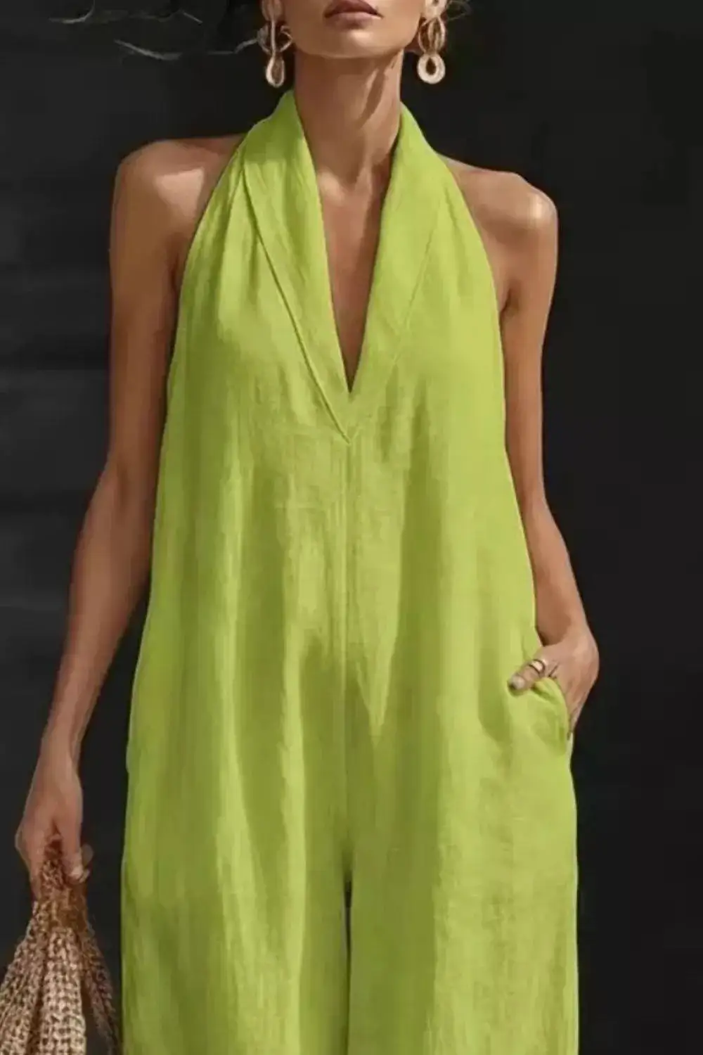 Sleeveless Wide Leg Everyday Jumpsuit