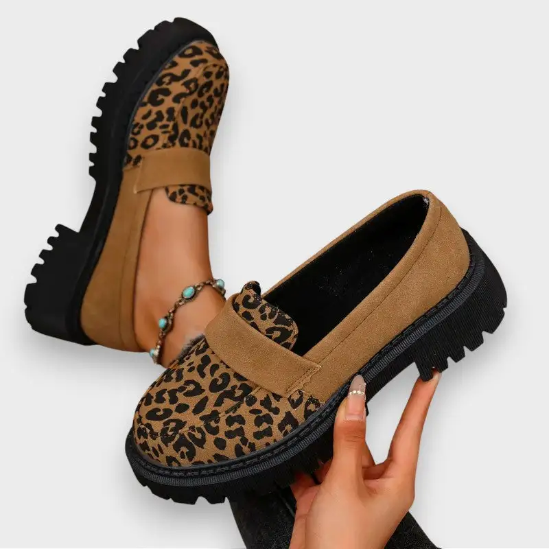 Leather Patent Platform Ankle Boots