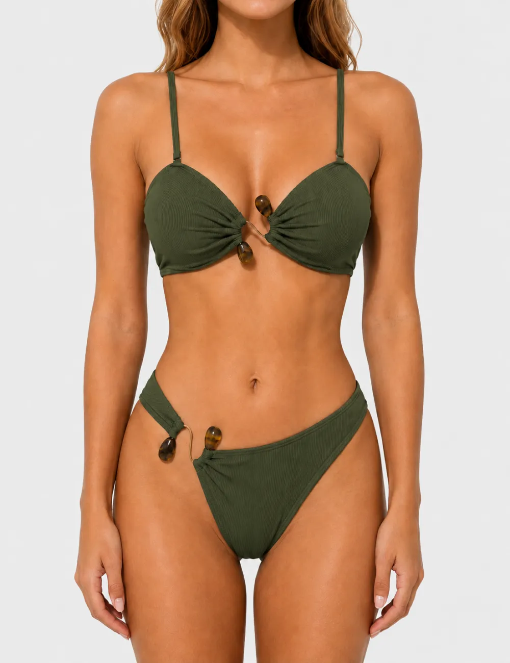 Z Clip with Natural Stone Inspired Bikini Set