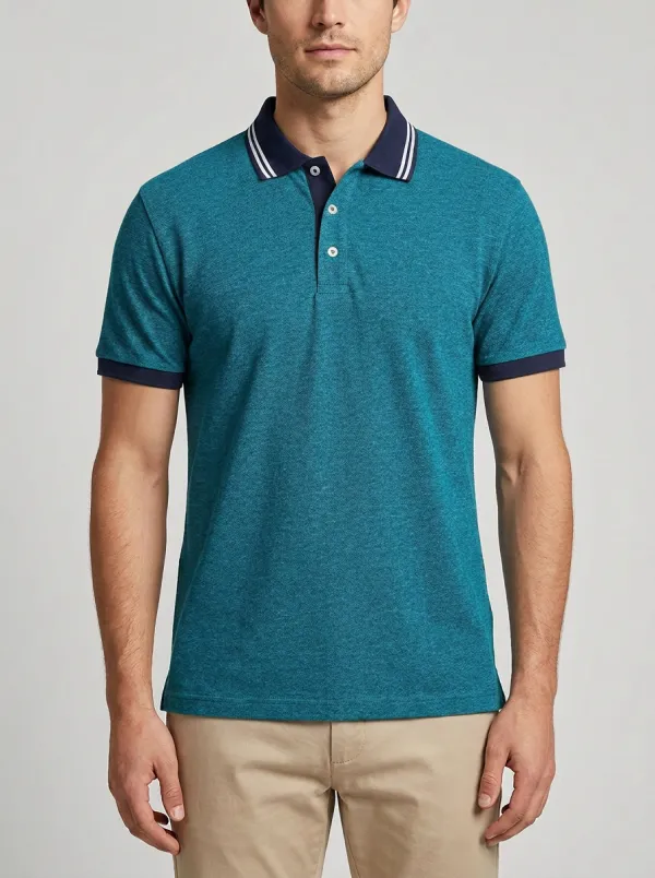 Men's A5 Graphic Printed Polo Shirt