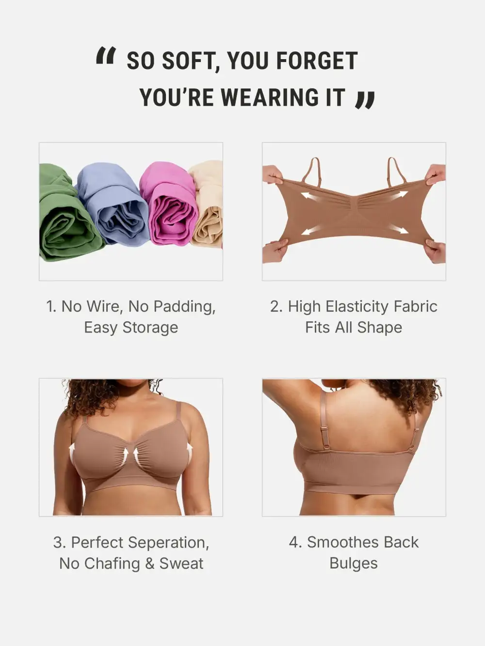Wireless Unlined Support Bra