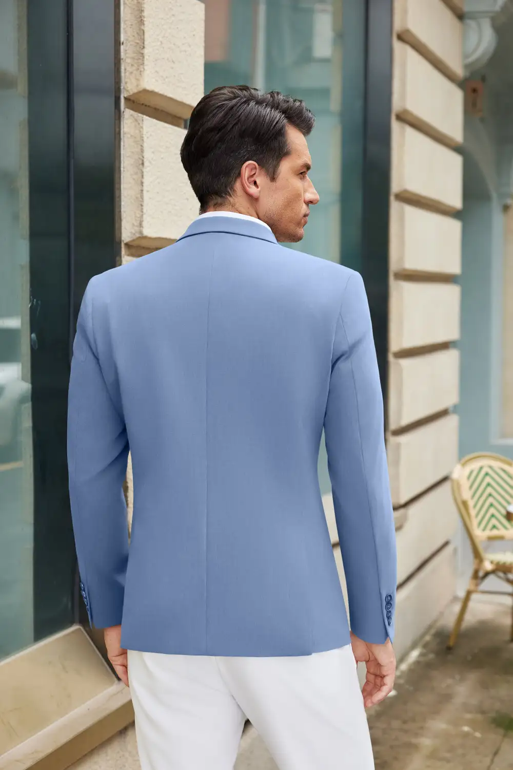 Soft Structure Sharp Lapel Blazer Jacket