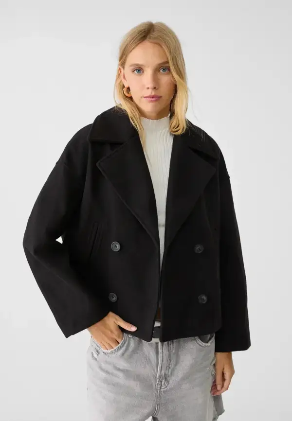  Double Breasted Cropped Jacket