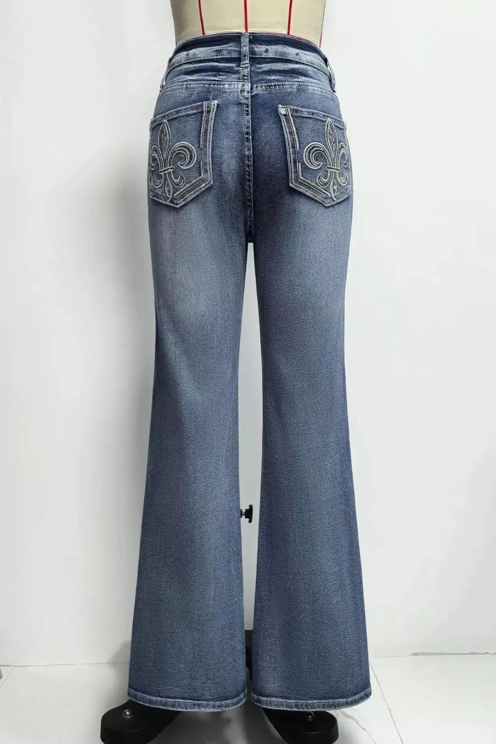 High-Waisted Flare Leg Jeans Pants For Women
