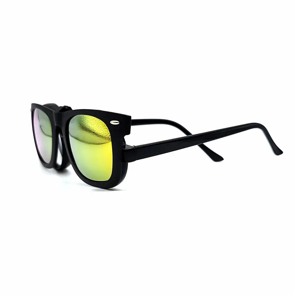 60mm Wayfarer Polarized Full-Frame Clip-On Sunglasses