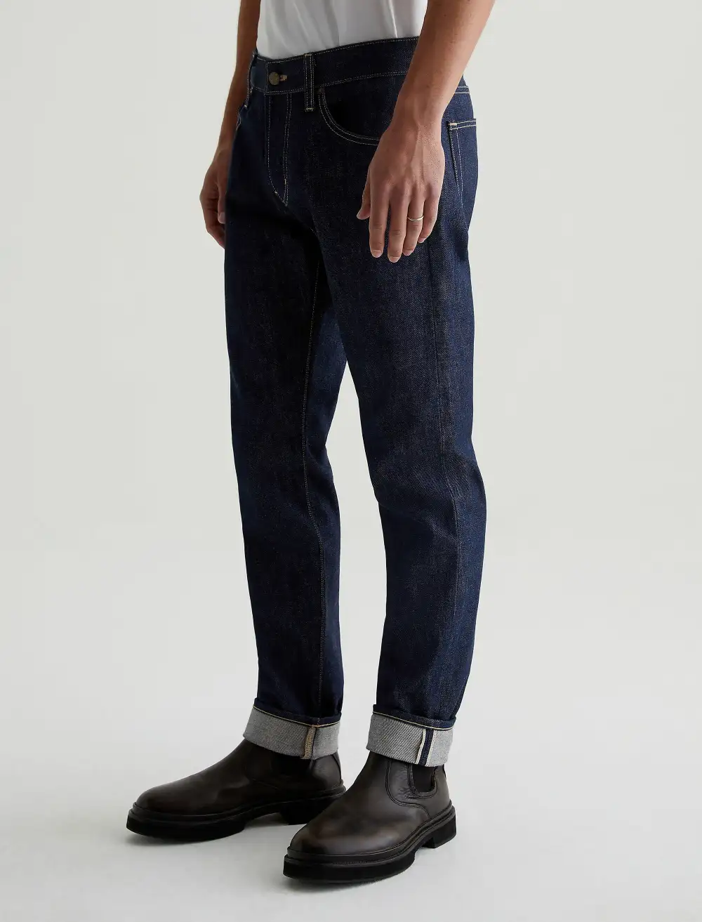 Men's Tailored Slim Mid Rise Selvedge Jeans