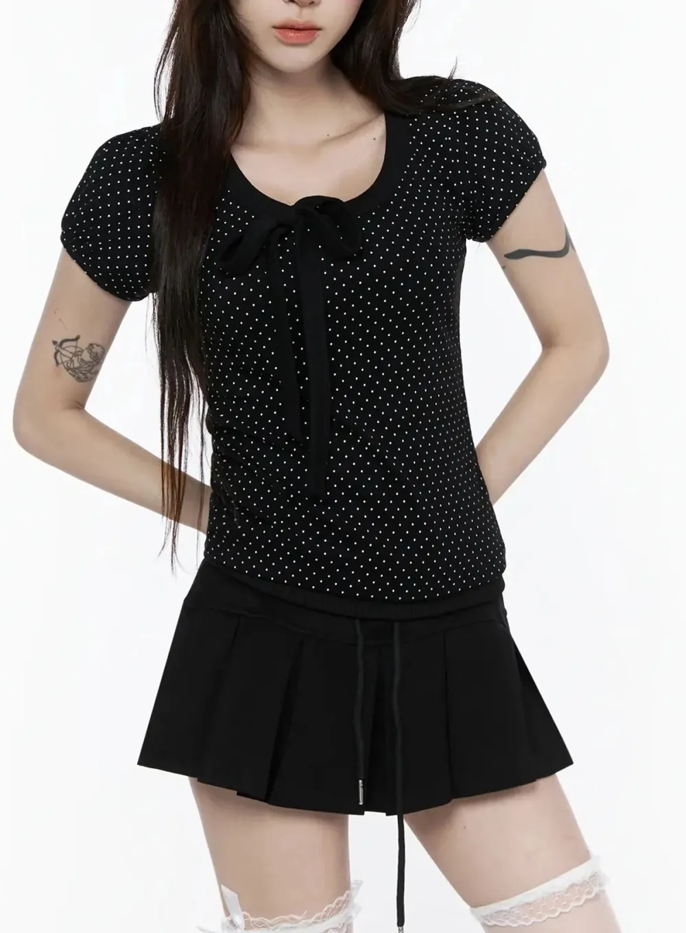 Polka Dot Bow T-Shirt