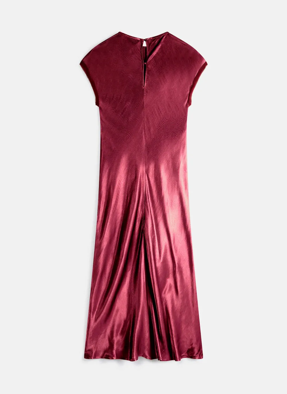 Casual Style Satin Midi Dress