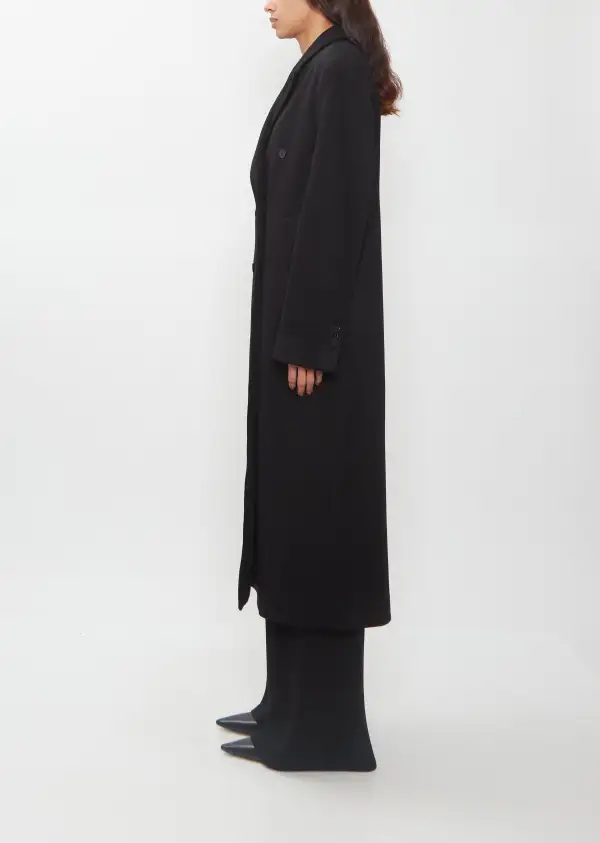 Women's Cashmere Oversized Double Breasted Coat