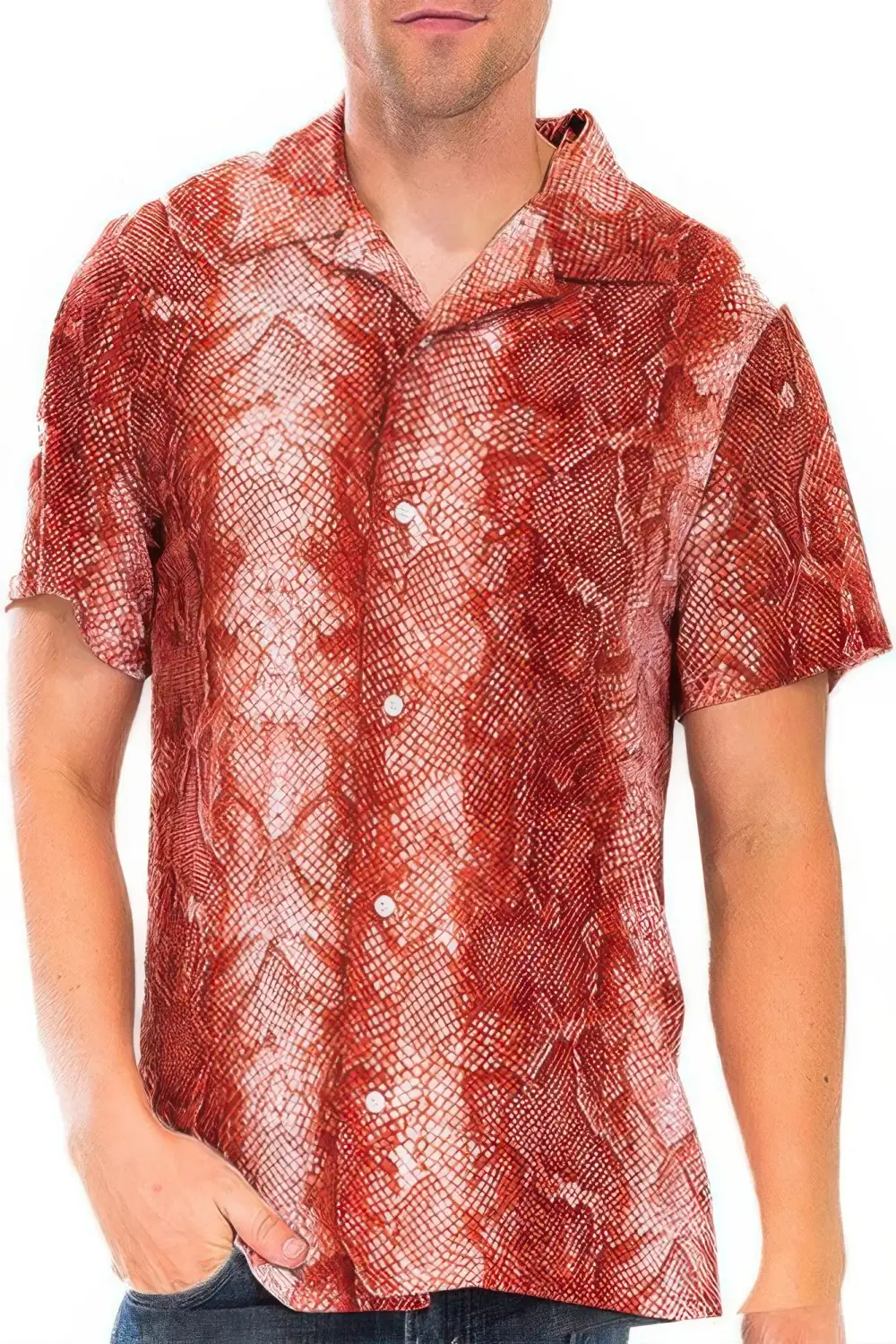 Snake Button-Down Shirt