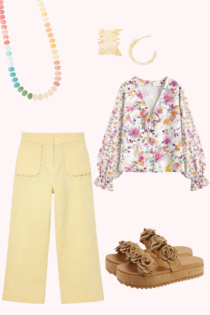 High Waist Everyday Floral Blouse