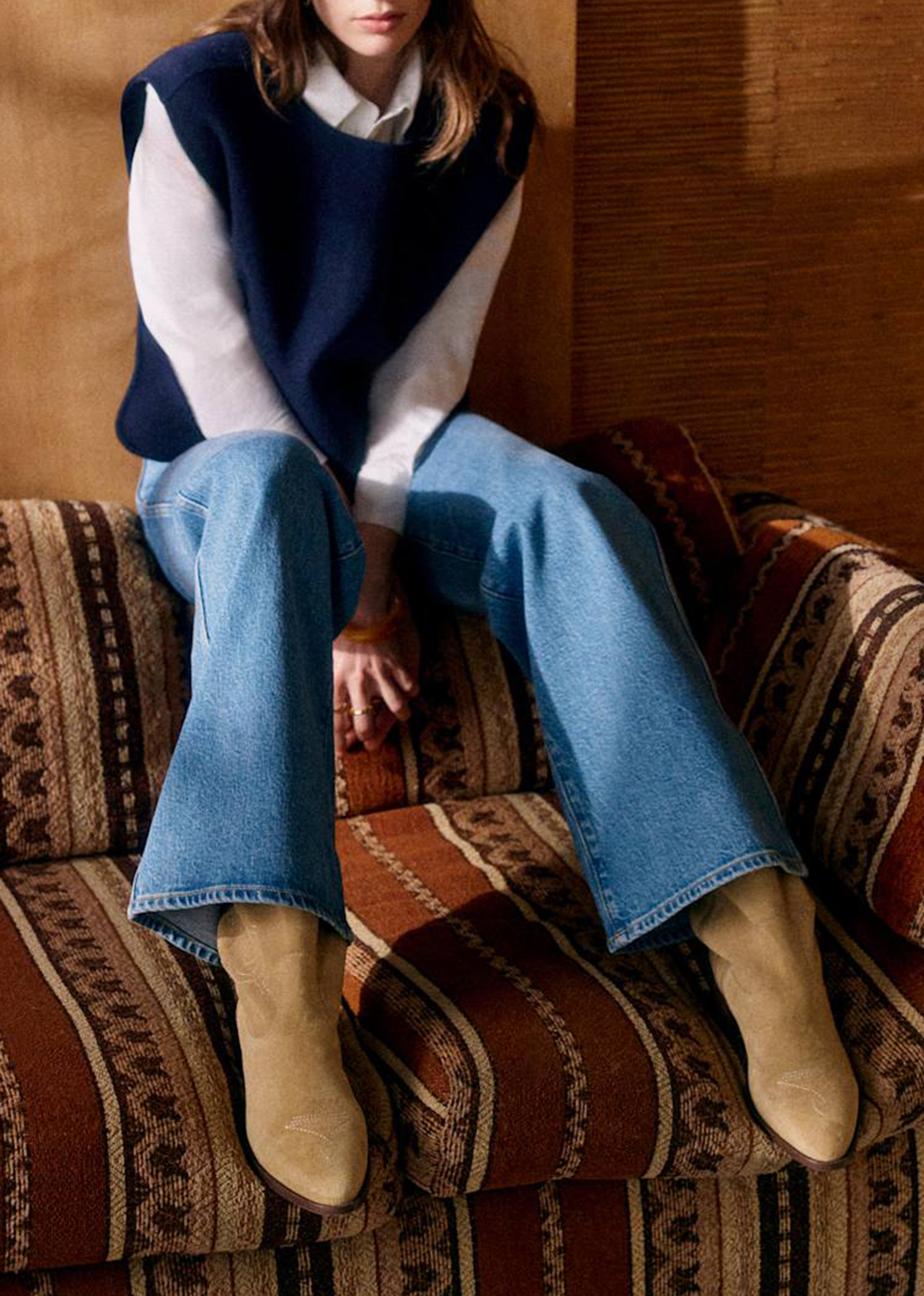 Solid Color Double-Faced Sleeveless Jacket