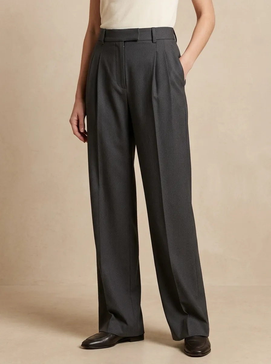 Versatile High Rise Wide Leg Pants
