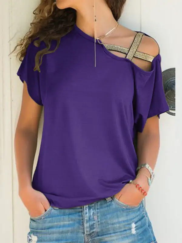 Refined Short-Sleeve Knit T-Shirt