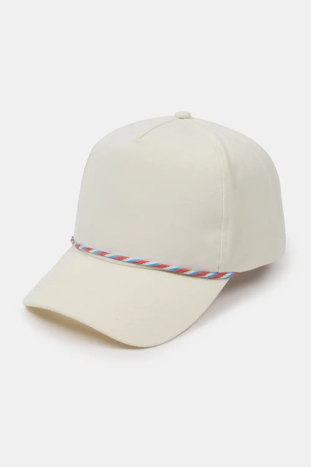 Five Panel Canvas Rope Detail Panel Baseball Cap