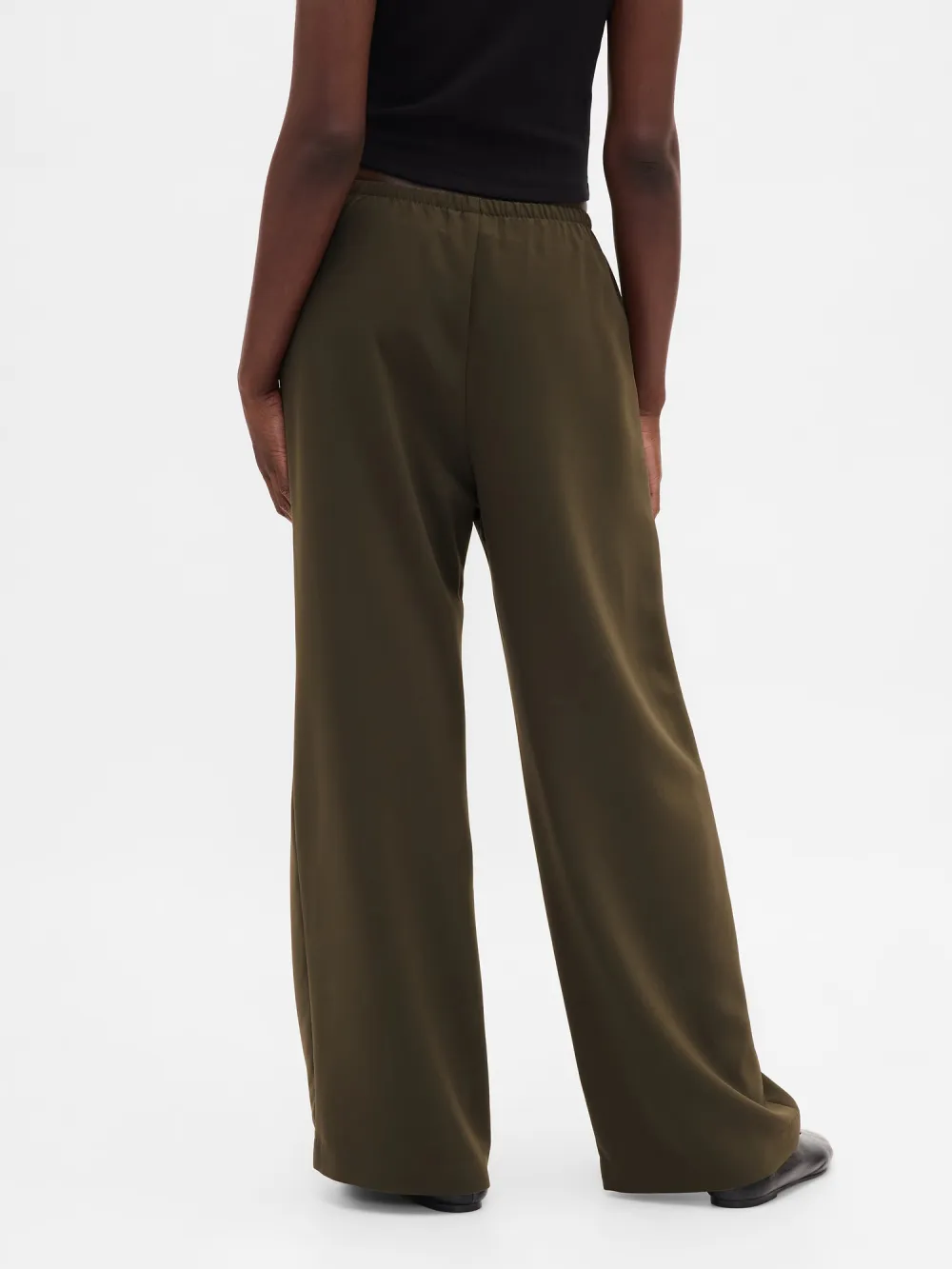 Drawstring Pure Pants
