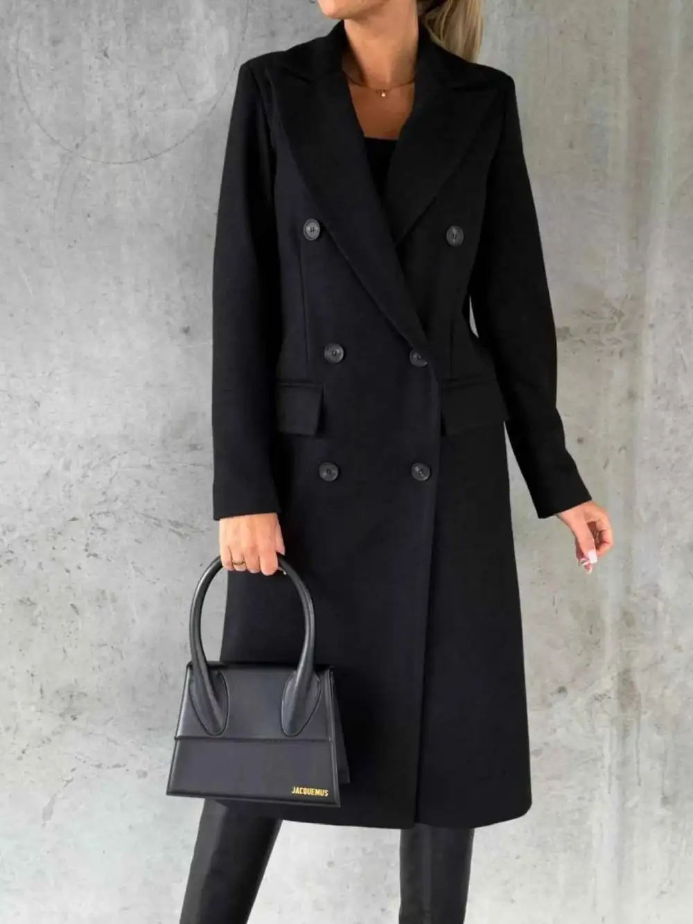 Double Breasted Longline Coat
