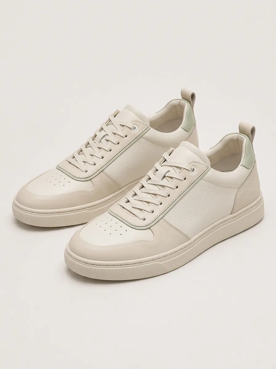 Men's Layered Minimalist Leather Skate Shoes