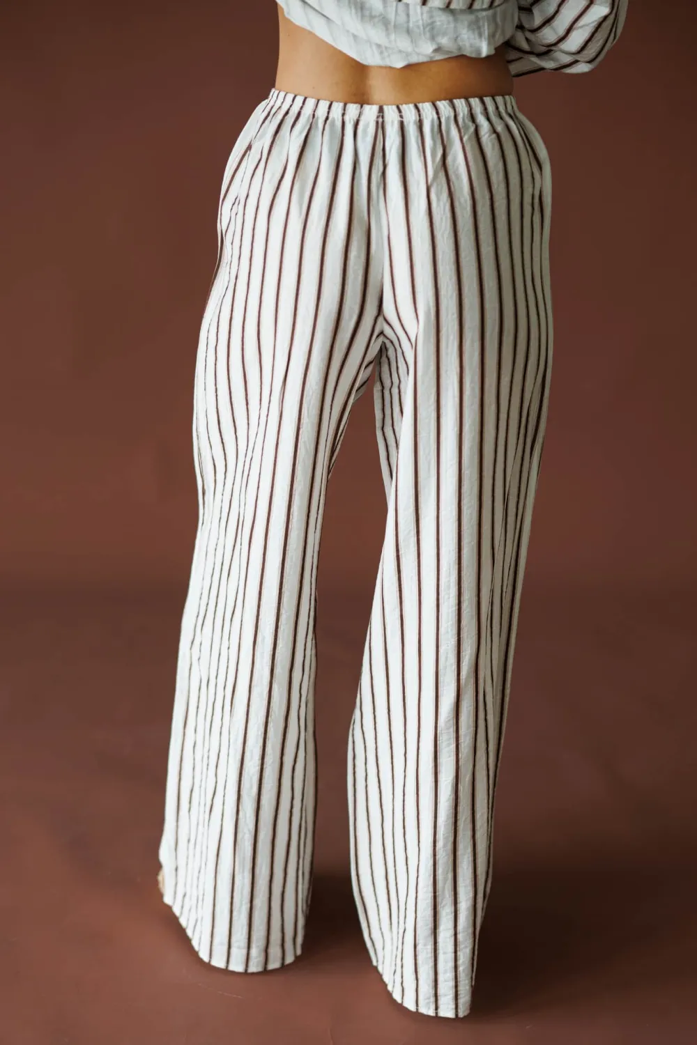 Striped Relaxed Modern Easy-Wear Pants