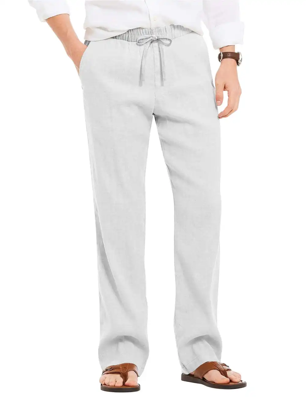 Linen Look Beach Yoga Trousers