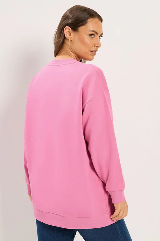 Pink Heart Sweatshirt detail 2
