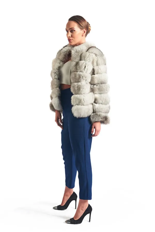 Blue Fox Fur Coat Women’s