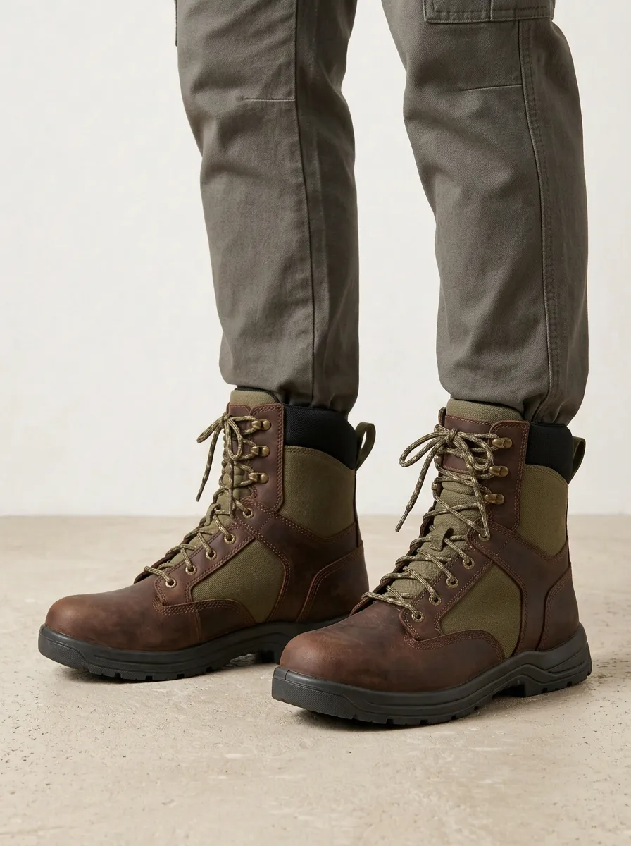 Men's Tactical Work Boots Canvas