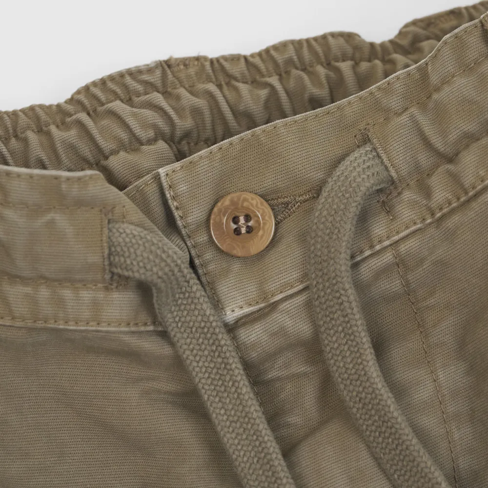 Drawstring Canvas Cargo Pants