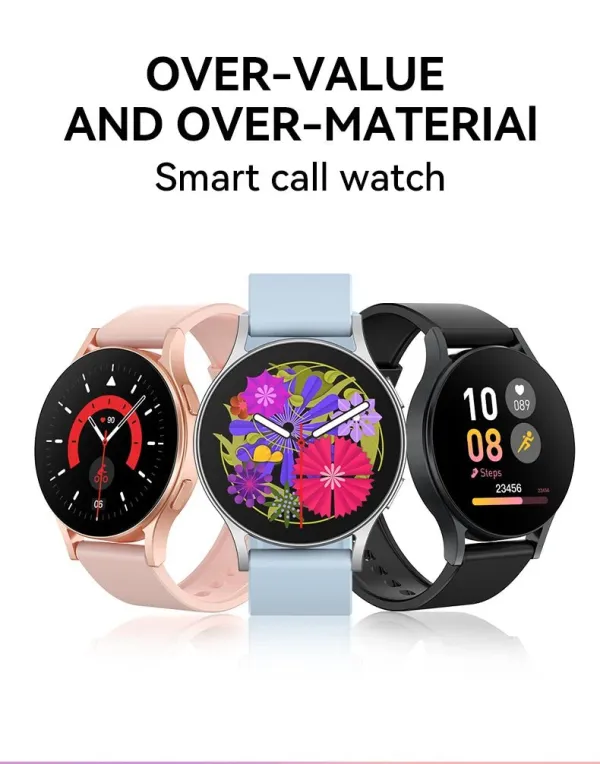 Luxury Unisex Smartwatch with FitPro BT 5.3+5.3, Dual-mode Bluetooth, Alloy Case, LCD Display