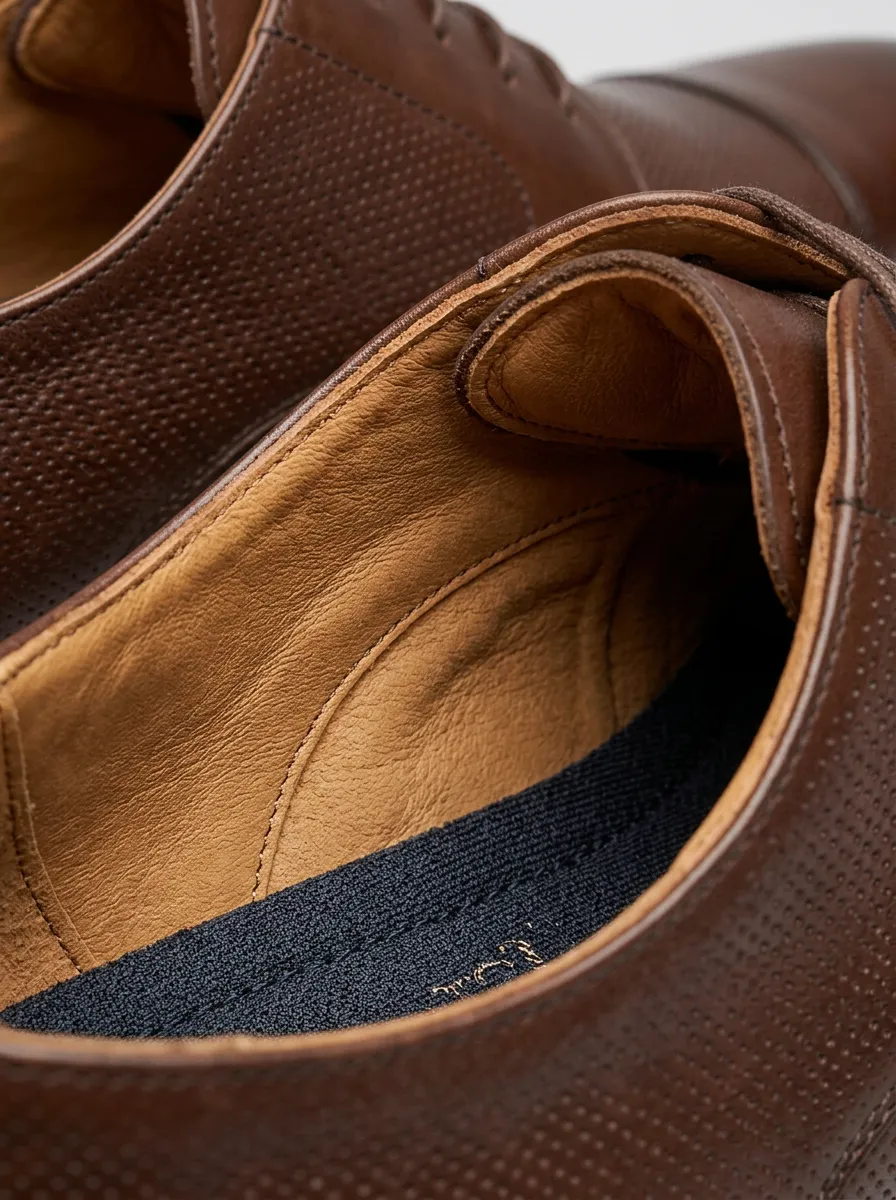 Men's Perforated Oxford Dress Shoes