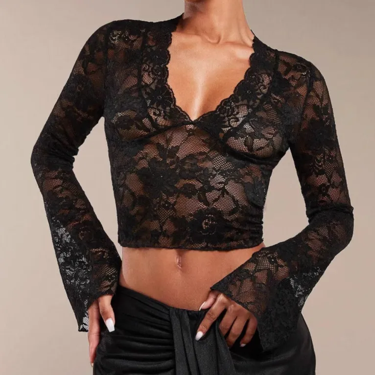 Effortless Lace Tailored Blouse